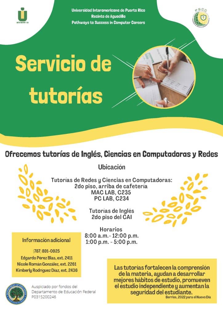 Servicio de tutorías