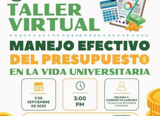 Taller Virtual: Manejo Efectivo del Presupuesto en la Vida Universitaria